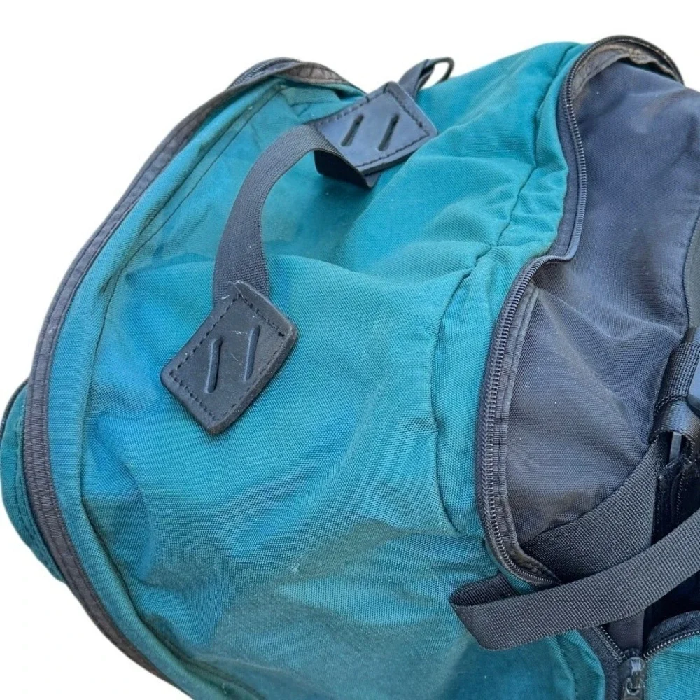 Vintage LL Bean Backpack‎ Teal Green Hiking Outdoor Bag Eagle Creek Rucksack